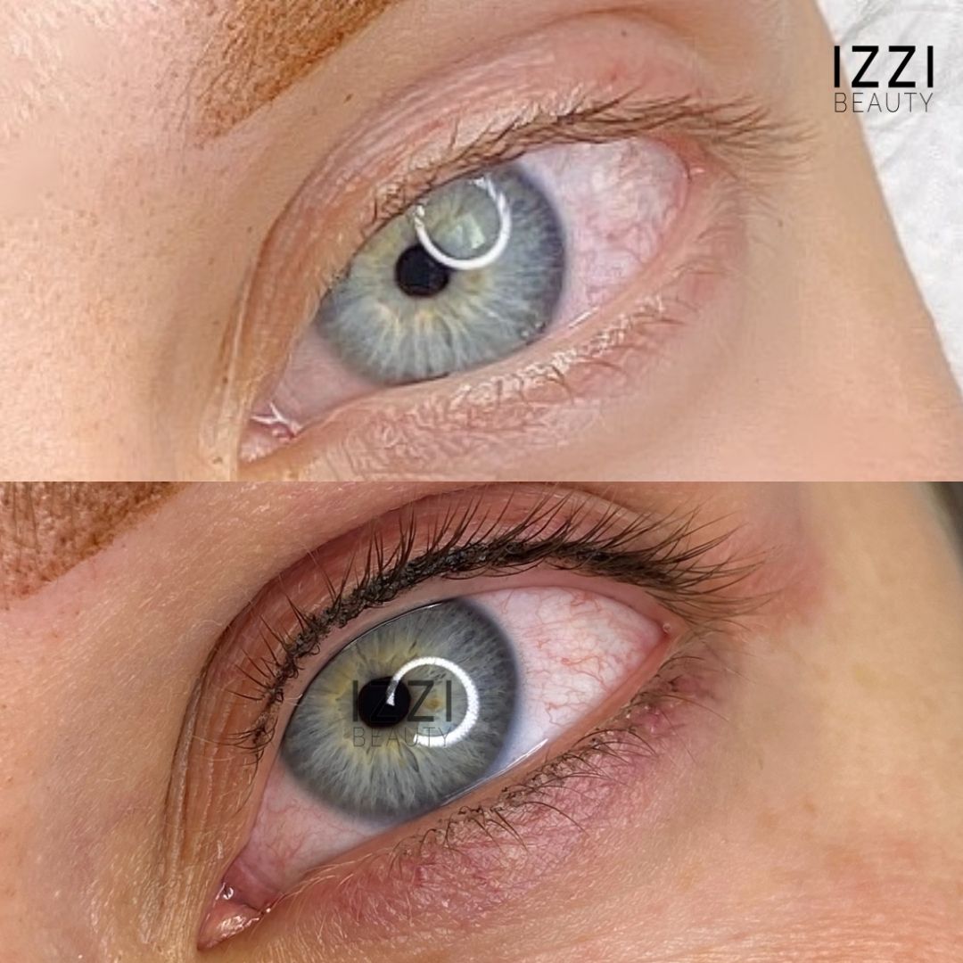 Permanente Eyeliner Voor en Na foto IZZI Beauty